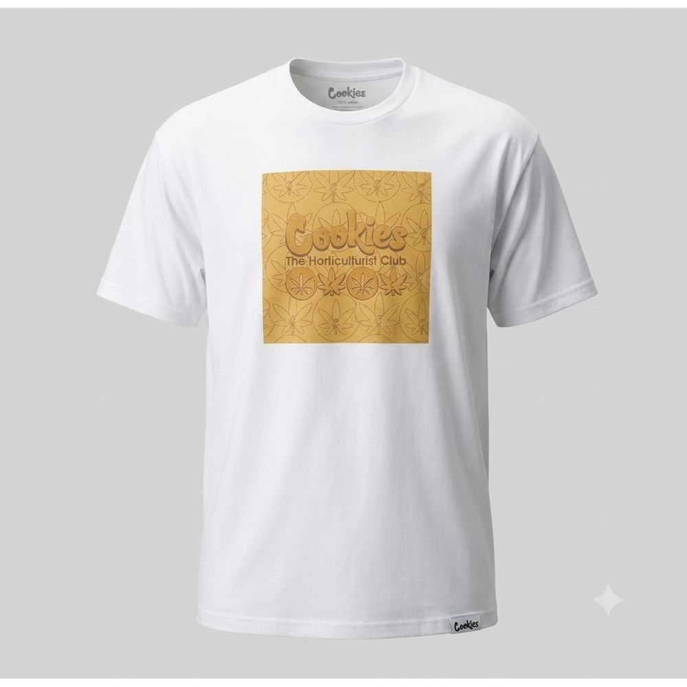 Cookies SF Horticulturist Club Men's Short Sleeve White T-Shirt. NWT. Size XL